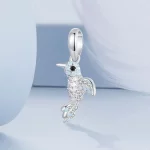 Wisiorek w kształcie ptaka w całości inkrustowany w stylu PANDORA - BSC993