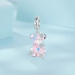 Wisiorek z misiem fantasy w stylu PANDORA - SCC2754
