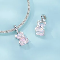 Wisiorek z misiem fantasy w stylu PANDORA - SCC2754