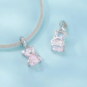 Wisiorek z misiem fantasy w stylu PANDORA - SCC2754