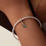 Wiszące koraliki słonecznikowe w stylu PANDORA - SCX151