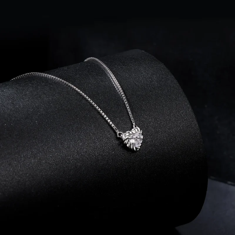 (zdjęcie do) Wykwintny naszyjnik z Moissanite w kształcie serca w kształcie serca PANDORA (je - Wyświetl 2