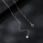 Wykwintny naszyjnik z Moissanite w kształcie serca w kształcie serca PANDORA (jeden certyfikat) - MSN032