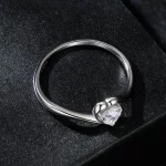 Wykwintny pierścionek Moissanite w stylu PANDORA (jeden certyfikat) - MSR047