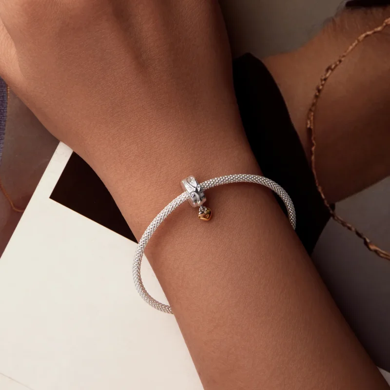 (zdjęcie do) Zawieszka z klamrą w kształcie drzewa życia w stylu PANDORA - BSC1003 - Wyświetl 6