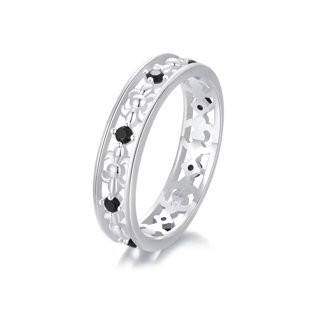 Ażurowy pierścionek PANDORA Style Iris - SCR1015