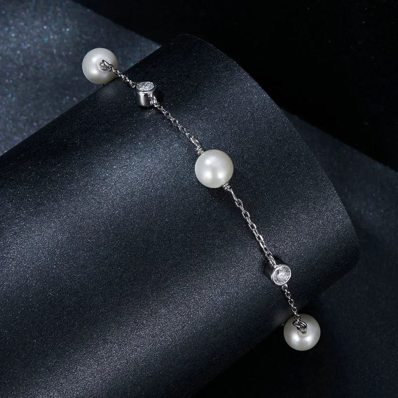 (zdjęcie do) Bransoletka PANDORA Style Morski Rytm 0,1 ct (z jednym certyfikatem) - MSB017 - Wyświetl 2