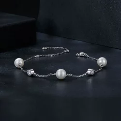 Bransoletka PANDORA Style Morski Rytm 0,1 ct (z jednym certyfikatem) - MSB017