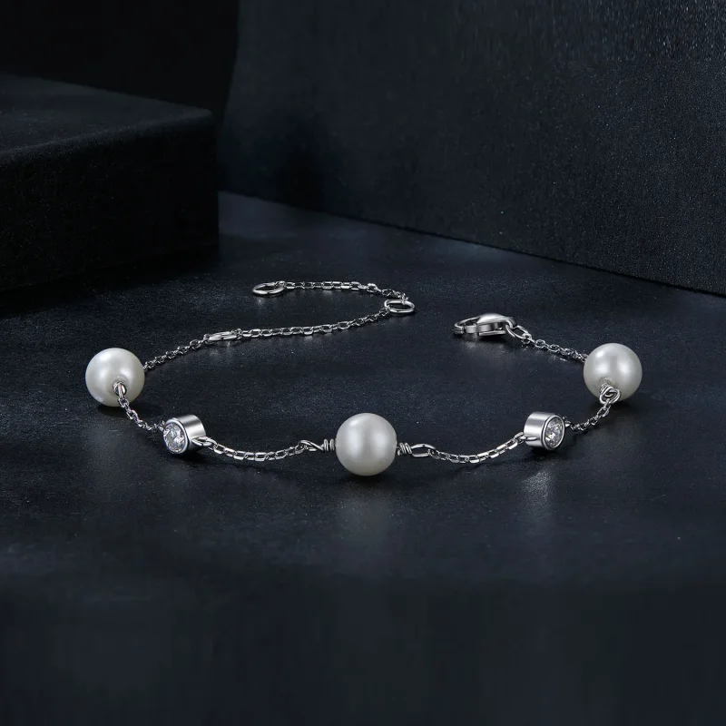 (zdjęcie do) Bransoletka PANDORA Style Morski Rytm 0,1 ct (z jednym certyfikatem) - MSB017 - Wyświetl 3