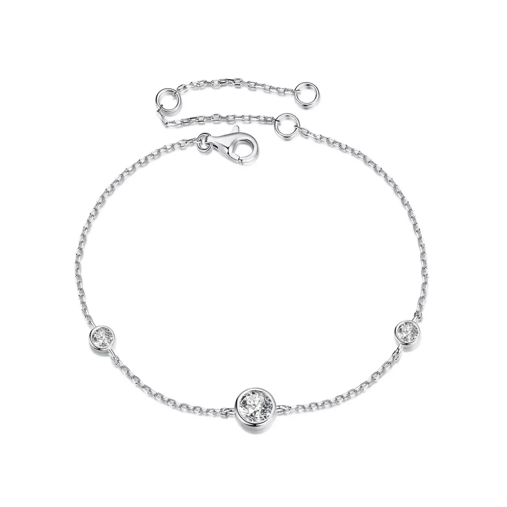Bransoletka PANDORA Style Starry Moissanite (z jednym certyfikatem) - MSB018
