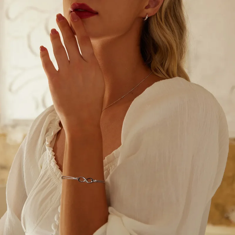 (zdjęcie do) Bransoletka PANDORA Style z symbolem nieskończoności - SCB279 - Wyświetl 6
