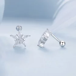 Błyszczące kolczyki w kształcie gwiazdek PANDORA Style - BSE1009