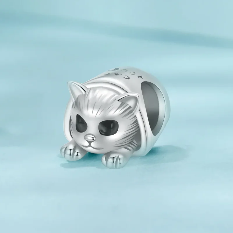 (zdjęcie do) Charms Przytulny domek dla kota w stylu PANDORA - SCC2797 - Wyświetl 2