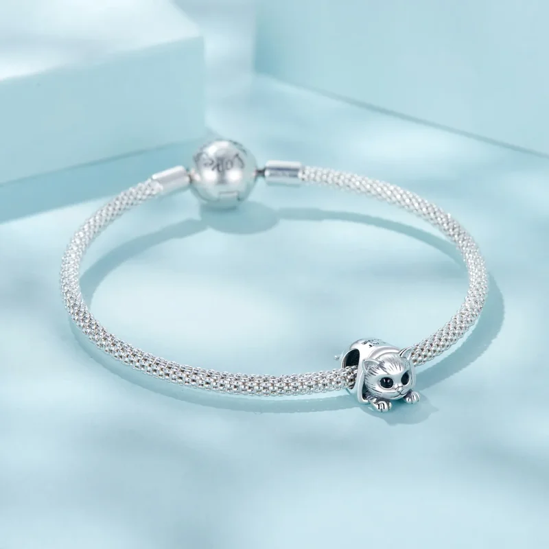 (zdjęcie do) Charms Przytulny domek dla kota w stylu PANDORA - SCC2797 - Wyświetl 5