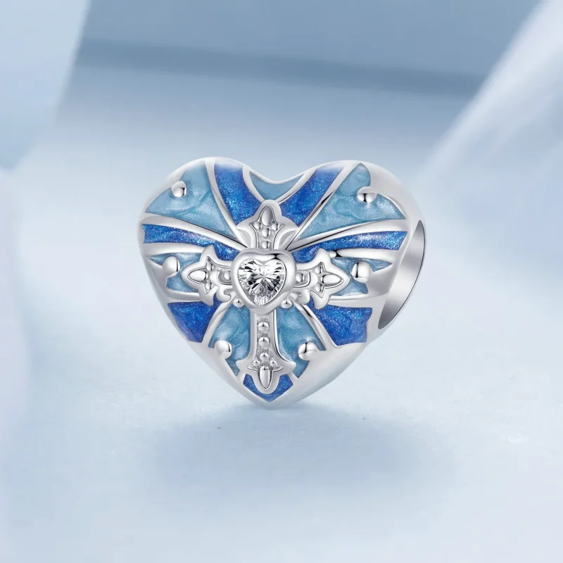 (zdjęcie do) Charms w kształcie krzyża w stylu PANDORA - BSC1024 - Wyświetl 2
