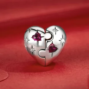 Charms w kształcie serca w stylu PANDORA - SCC2775