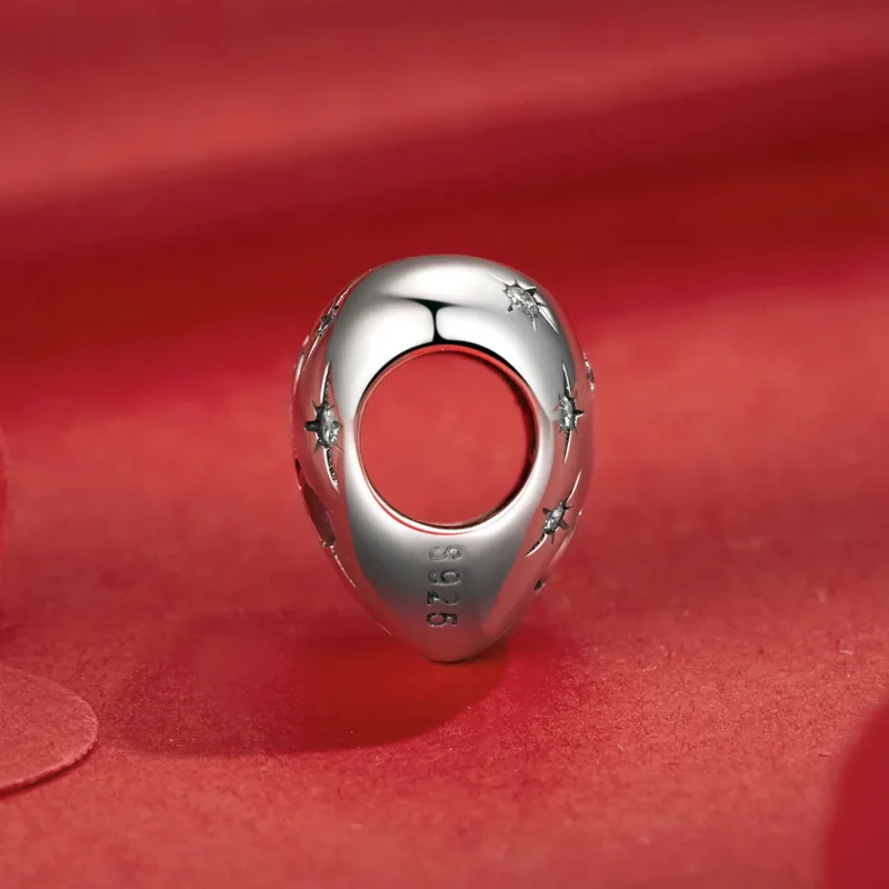 (zdjęcie do) Charms w kształcie serca w stylu PANDORA - SCC2775 - Wyświetl 3