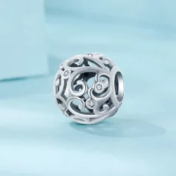 Charms w stylu PANDORA z kędzierzawą trawą - SCC2785