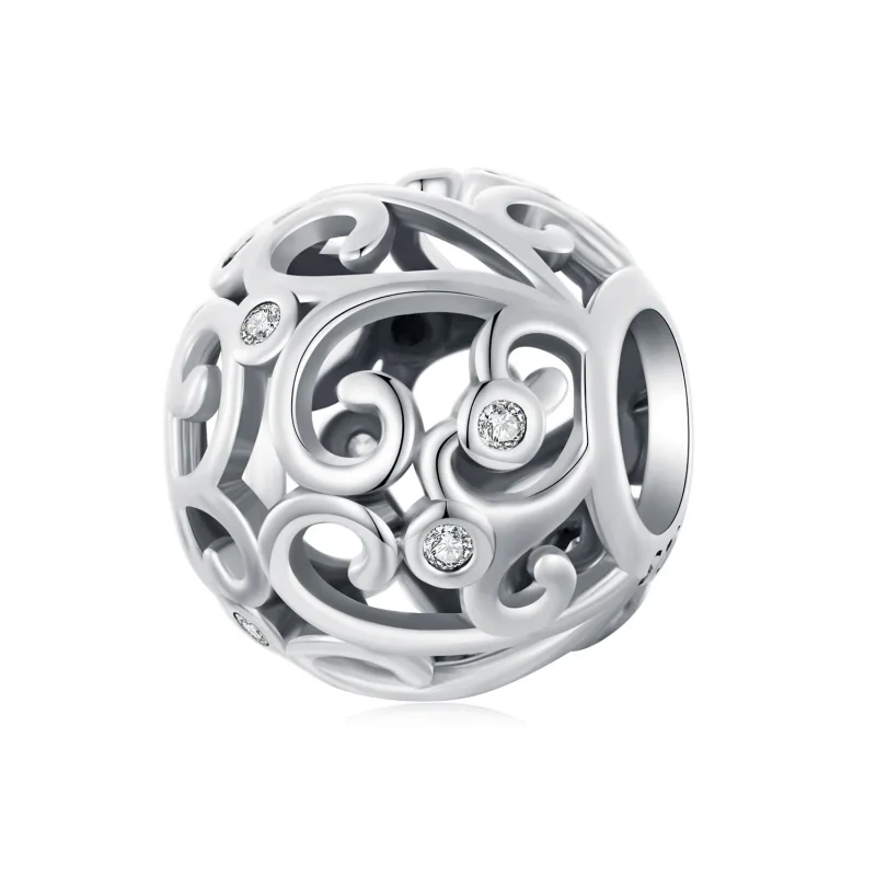 (zdjęcie do) Charms w stylu PANDORA z kędzierzawą trawą - SCC2785