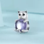Charms z kamieniem przynoszącym szczęście w stylu PANDORA - SCC2796