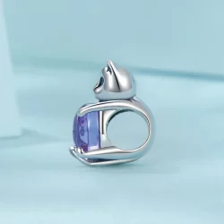 Charms z kamieniem przynoszącym szczęście w stylu PANDORA - SCC2796