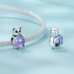 Charms z kamieniem przynoszącym szczęście w stylu PANDORA - SCC2796