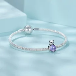 Charms z kamieniem przynoszącym szczęście w stylu PANDORA - SCC2796