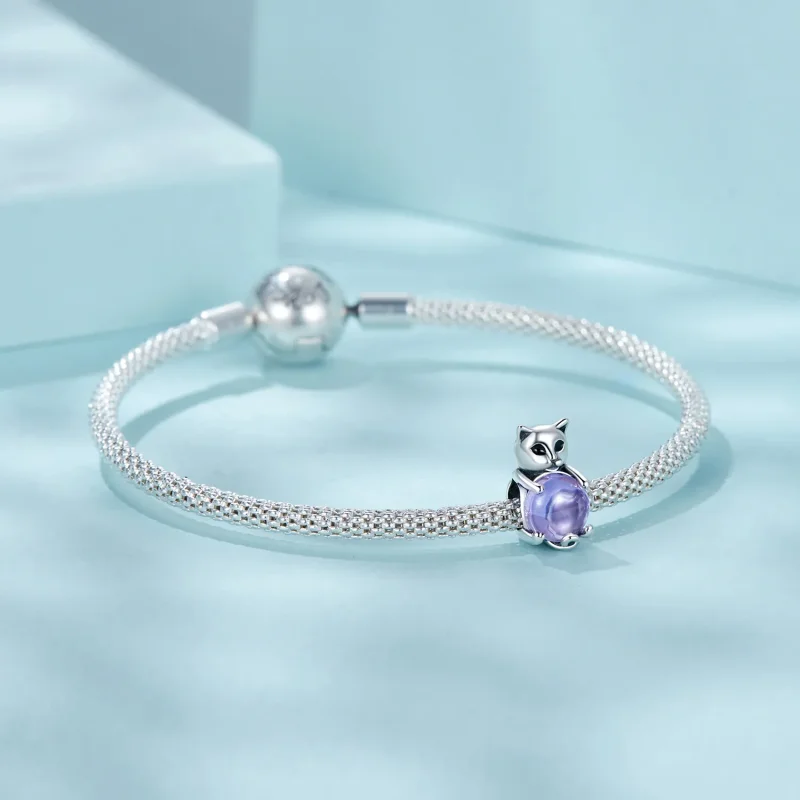 (zdjęcie do) Charms z kamieniem przynoszącym szczęście w stylu PANDORA - SCC2796 - Wyświetl 5
