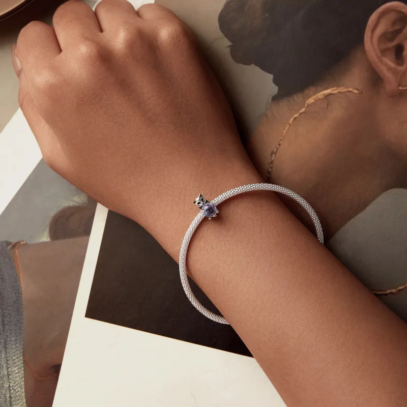 (zdjęcie do) Charms z kamieniem przynoszącym szczęście w stylu PANDORA - SCC2796 - Wyświetl 6