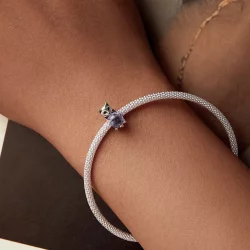 Charms z kamieniem przynoszącym szczęście w stylu PANDORA - SCC2796
