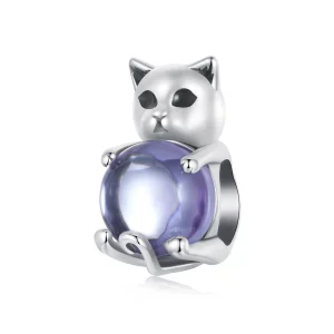 Charms z kamieniem przynoszącym szczęście w stylu PANDORA - SCC2796
