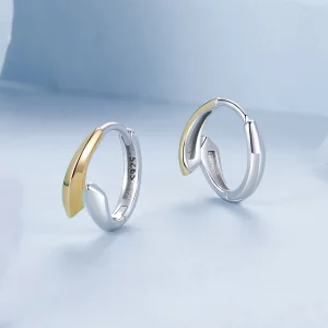 Dwukolorowe kolczyki PANDORA Style - BSE1021