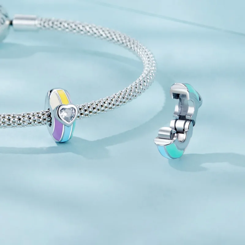 (zdjęcie do) Klamra pozycjonująca PANDORA Style Rainbow - SCC2782 - Wyświetl 4
