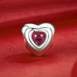 Klasyczny wisiorek Aureola w stylu PANDORA Love Heart - SCC2776