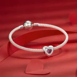 Klasyczny wisiorek Aureola w stylu PANDORA Love Heart - SCC2776