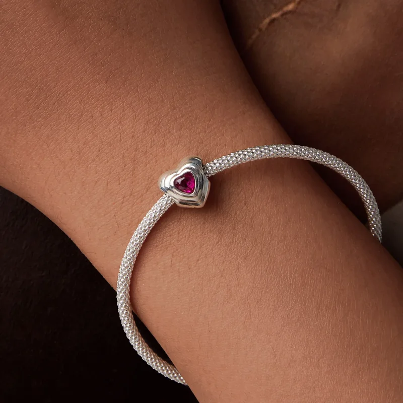 (zdjęcie do) Klasyczny wisiorek Aureola w stylu PANDORA Love Heart - SCC2776 - Wyświetl 7