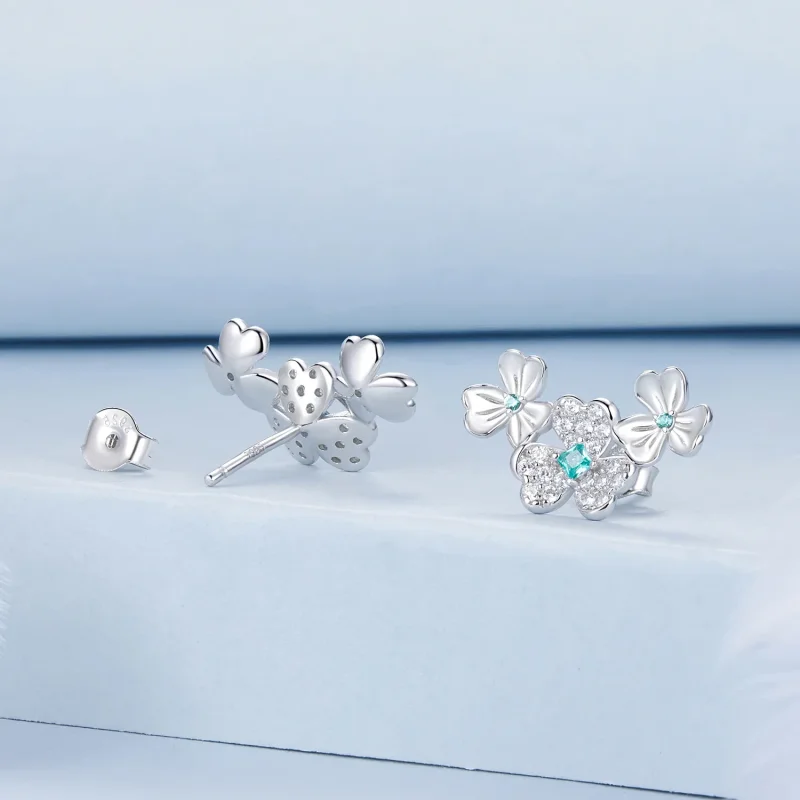 (zdjęcie do) Kolczyki PANDORA Style Shamrock - BSE1026 - Wyświetl 2