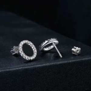 Kolczyki PANDORA Style Starry Night Moissanite 0,013 ct (dwa certyfikaty) - MSE055