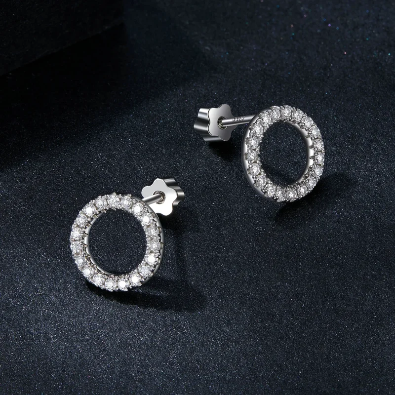 (zdjęcie do) Kolczyki PANDORA Style Starry Night Moissanite 0,013 ct (dwa certyfikaty) - MSE0 - Wyświetl 3