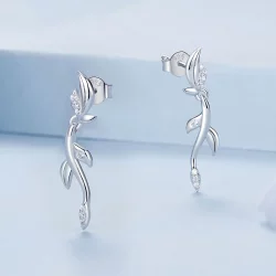 Kolczyki w kształcie listków PANDORA Style - BSE1025