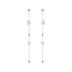 Kolczyki w stylu PANDORA w kolorze błękitnego oceanu - BSE1013