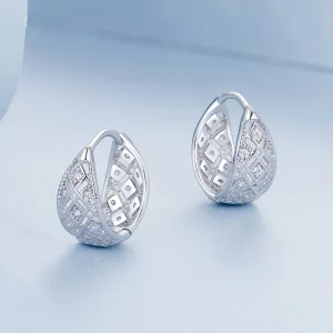 Koronkowe kolczyki w stylu PANDORA Vintage - BSE1035
