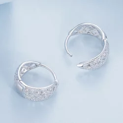 Koronkowe kolczyki w stylu PANDORA Vintage - BSE1035