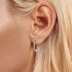 Lśniące kolczyki w stylu PANDORA - BSE1023