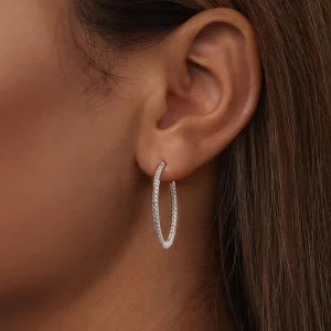 Lśniące kolczyki w stylu PANDORA - BSE1023-L