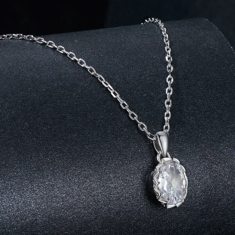 (zdjęcie do) Naszyjnik PANDORA Style Brilliant Beauty 1-karatowy Moissanite (z jednym certyfi - Wyświetl 2