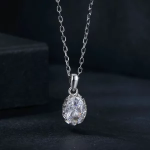 Naszyjnik PANDORA Style Brilliant Beauty 1-karatowy Moissanite (z jednym certyfikatem) - MSN035