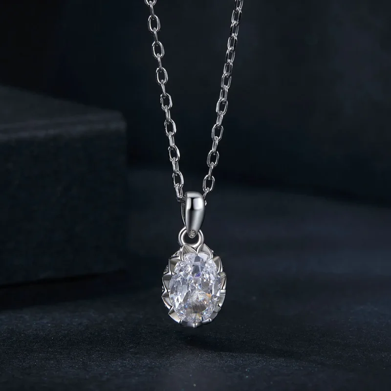 (zdjęcie do) Naszyjnik PANDORA Style Brilliant Beauty 1-karatowy Moissanite (z jednym certyfi - Wyświetl 3