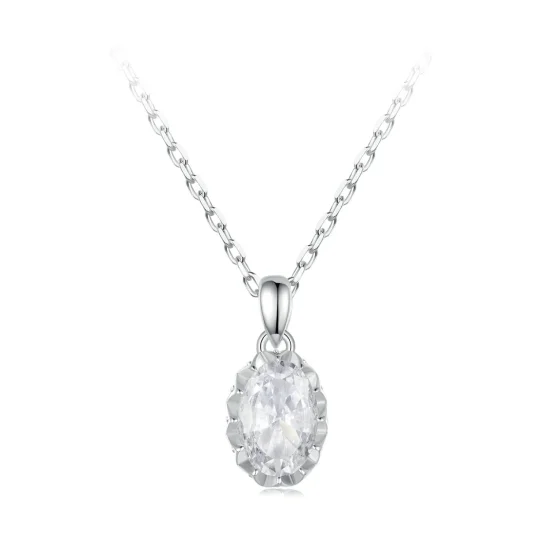 (zdjęcie do) Naszyjnik PANDORA Style Brilliant Beauty 1-karatowy Moissanite (z jednym certyfikatem) - MSN035
