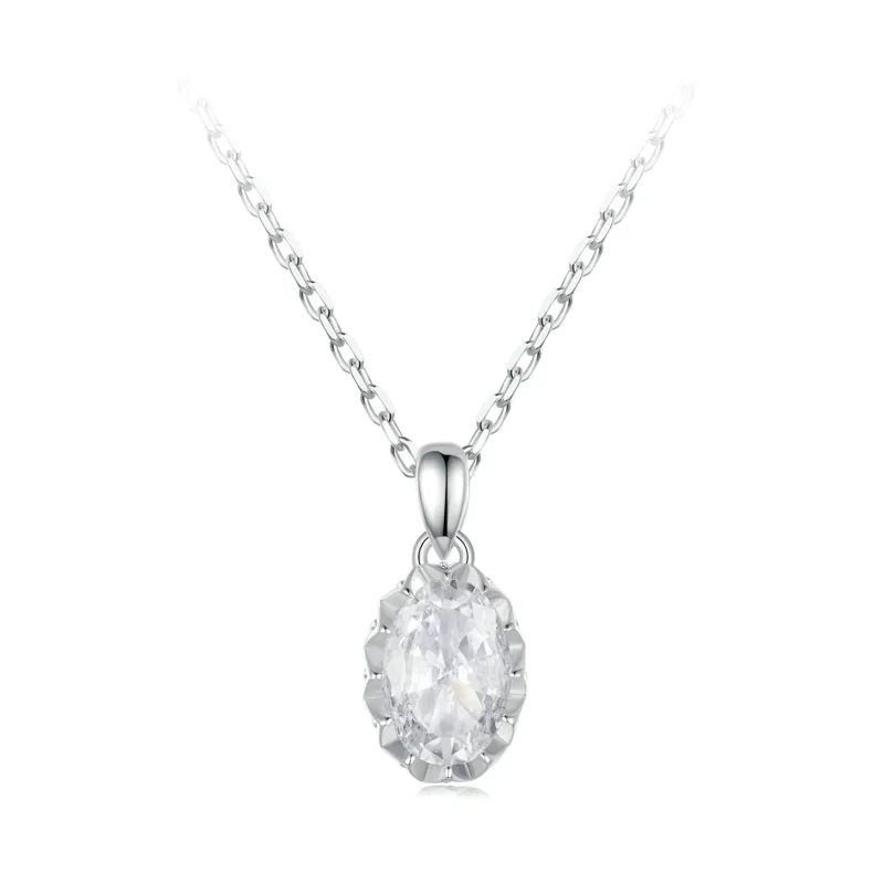 (zdjęcie do) Naszyjnik PANDORA Style Brilliant Beauty 1-karatowy Moissanite (z jednym certyfikatem) - MSN035